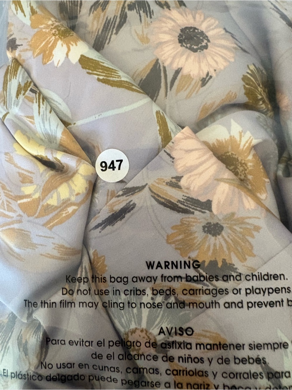 ASTR the Label | Giselle Dress in Lavender & Gold | Floral | High-Low Wrap Dress - Picture 13 of 13